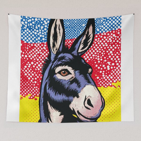 Item preview, Pop Art Donkey Portrait designed and sold by lautir.
