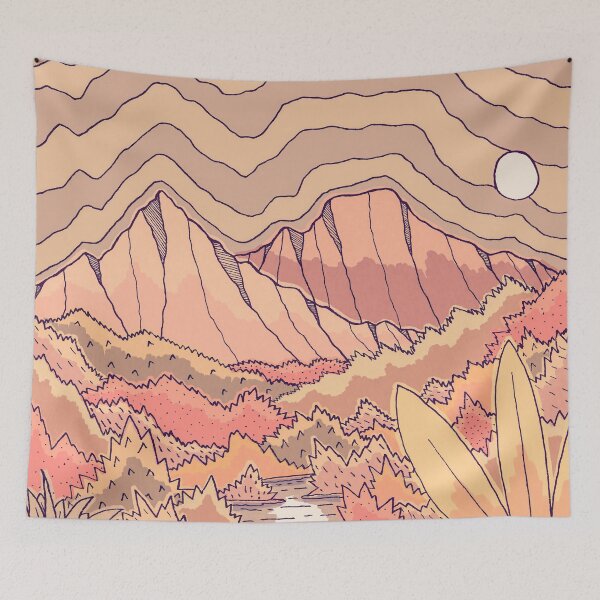 Item preview, Summer mountain pass designed and sold by Swadeillustrations.