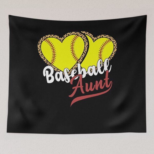 Item preview, Softball Aunt Leopard Heart Cute Design designed and sold by KIROSALS.