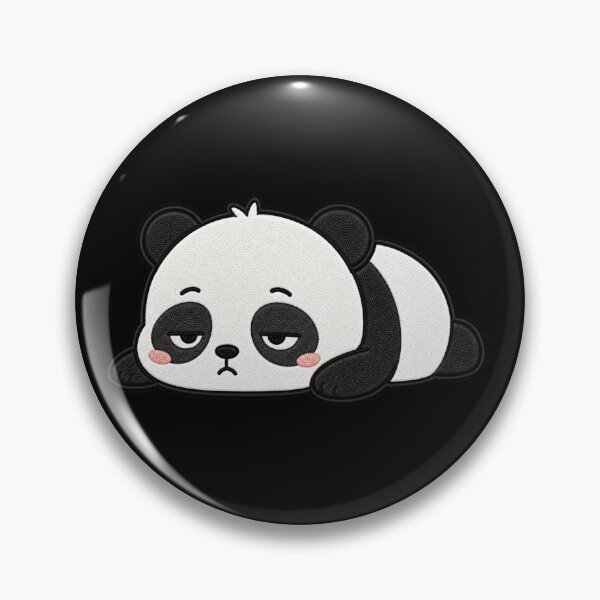Artikelvorschau, Fauler Panda Kawaii Niedlicher Lustiger Schläfer Panda Cartoon Aufkleber entworfen und verkauft von ColorSplash123.