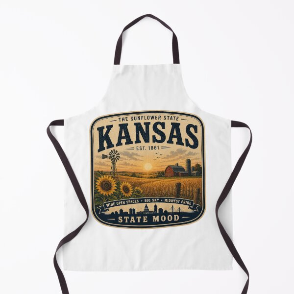 Item preview, Kansas Vintage State Mood Sunflower Design designed and sold by StateMoodDesigns.