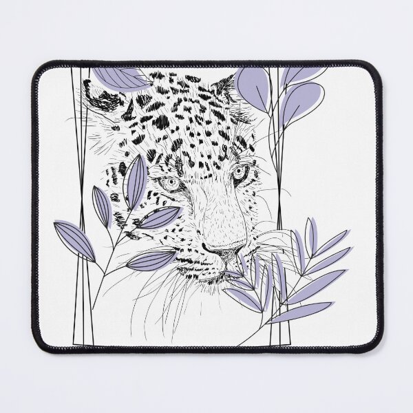 Item preview, Majestic Leopard - Lavender Ink Art designed and sold by Kanniax.