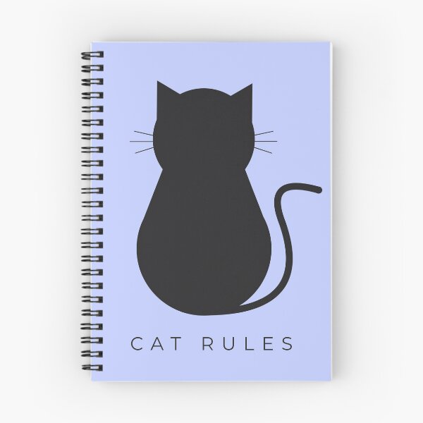 Item preview, Minimalist Cat Rules - Modern Feline Wall Art Blue designed and sold by Très Joli Brothers.