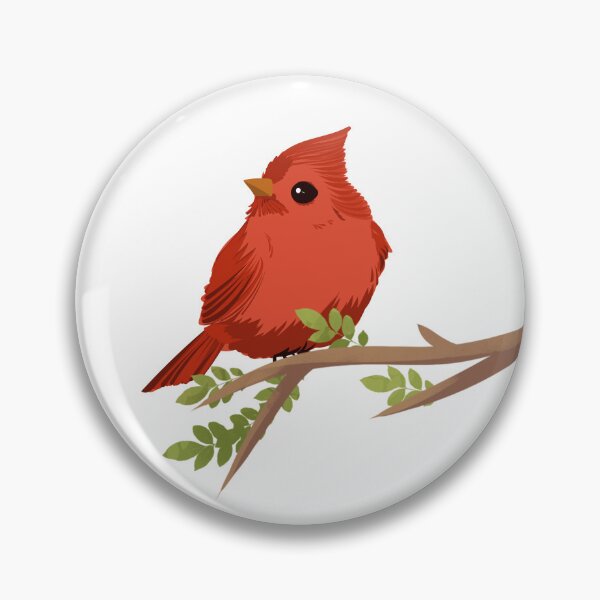 Item preview, Crimson Songbird: Minimalist Red Cardinal Art designed and sold by Trendora Havlais.