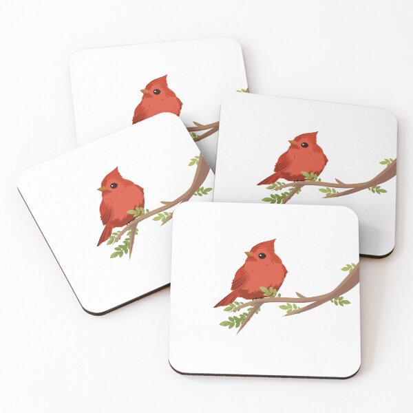 Item preview, Crimson Songbird: Minimalist Red Cardinal Art designed and sold by Trendora Havlais.