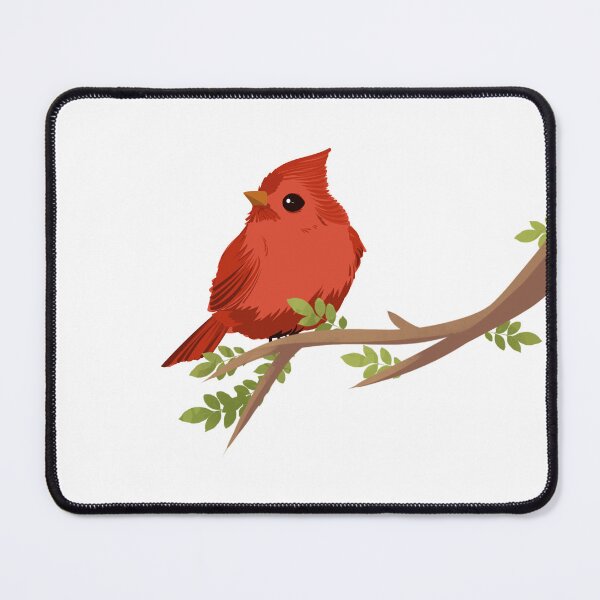 Item preview, Crimson Songbird: Minimalist Red Cardinal Art designed and sold by Trendora Havlais.
