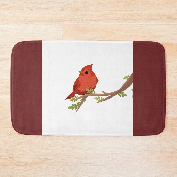 Item preview, Crimson Songbird: Minimalist Red Cardinal Art designed and sold by Trendora Havlais.