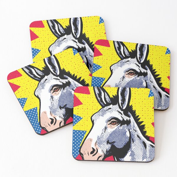 Item preview, Pop Art Donkey Portrait designed and sold by lautir.