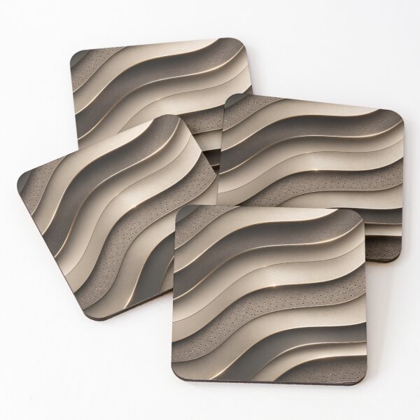 Item preview, Neutral Gold Wave Pattern designed and sold by Bellassi.