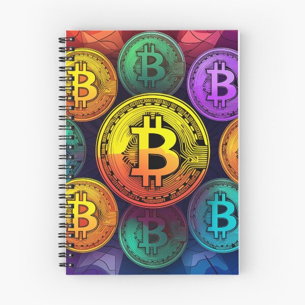 Item preview, Bitcoin coin in paint splashes, colorful pop art designed and sold by GiriaGallery.