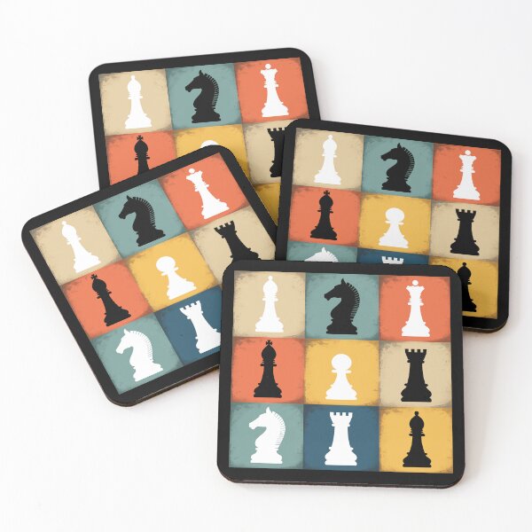 Item preview, Chess Board Art Game Pieces Vintage designed and sold by Randomera.