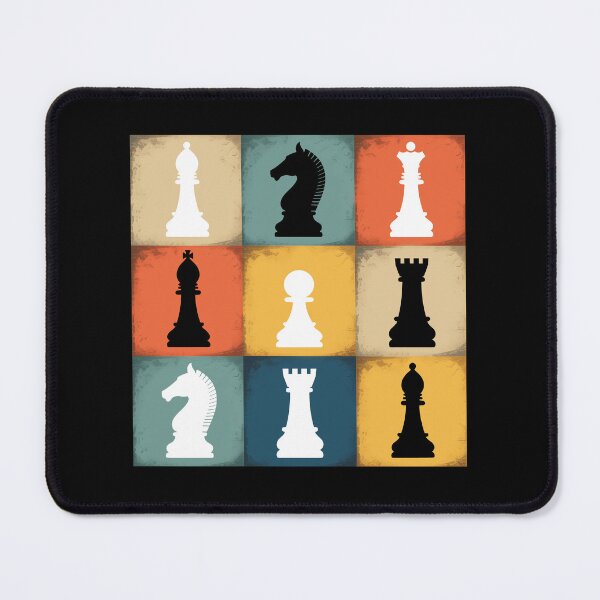 Item preview, Chess Board Art Game Pieces Vintage designed and sold by Randomera.
