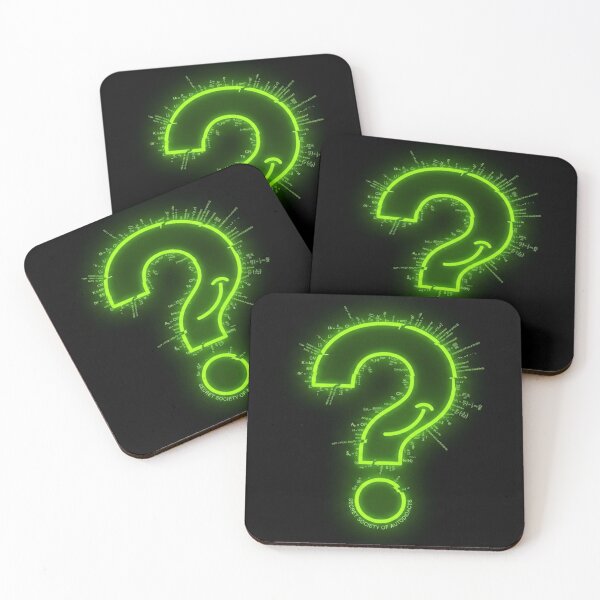 Item preview, Question mark Acid Green Minimalist designed and sold by InnerwayStudio.