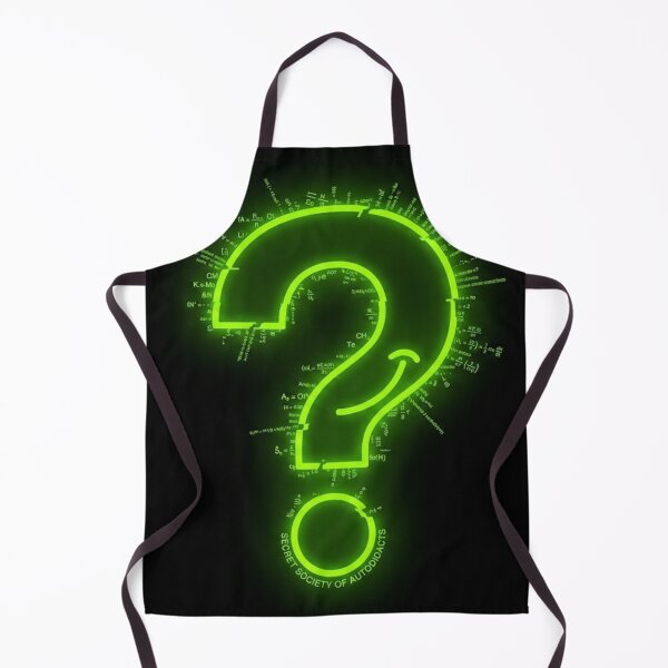Item preview, Question mark Acid Green Minimalist designed and sold by InnerwayStudio.