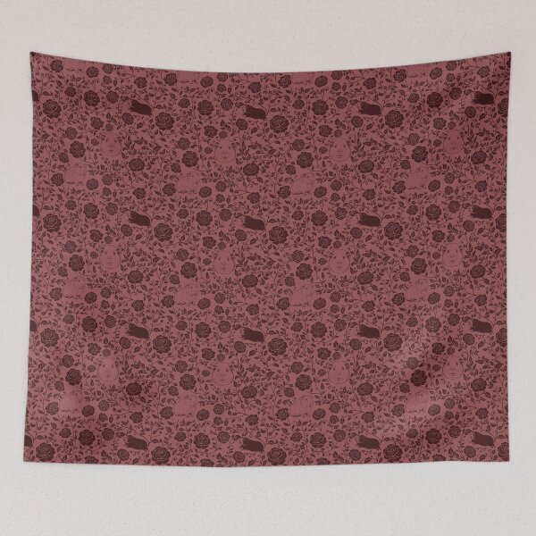 Item preview, Guinea Pig Pattern | Cute Cavy Aesthetic Animal Design in Red designed and sold by WildLakePatterns.