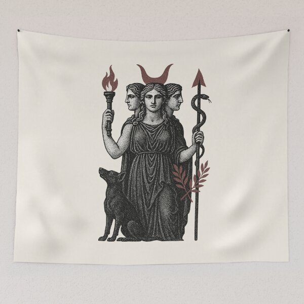 Item preview, Dark Hecate Halftone  designed and sold by Jennifer Chiera.