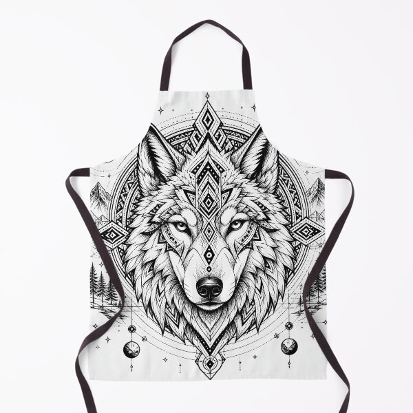 Item preview, Wolf Mandala Sacred Geometry Spirit Design designed and sold by suryabumblee.