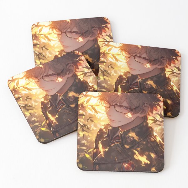 Item preview, Yukio Okumura Blue Exorcist Glasses Sunset Leaves Warm Autumn designed and sold by SuperTeamCanada.