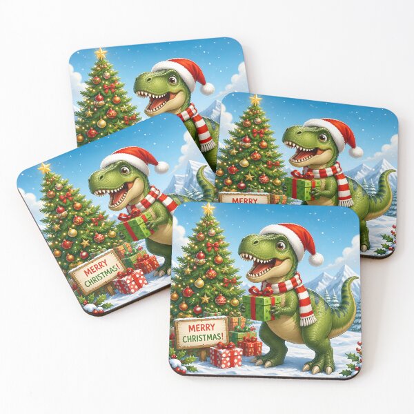 Item preview, dinosaur at Christmas designed and sold by EdicionesJML.