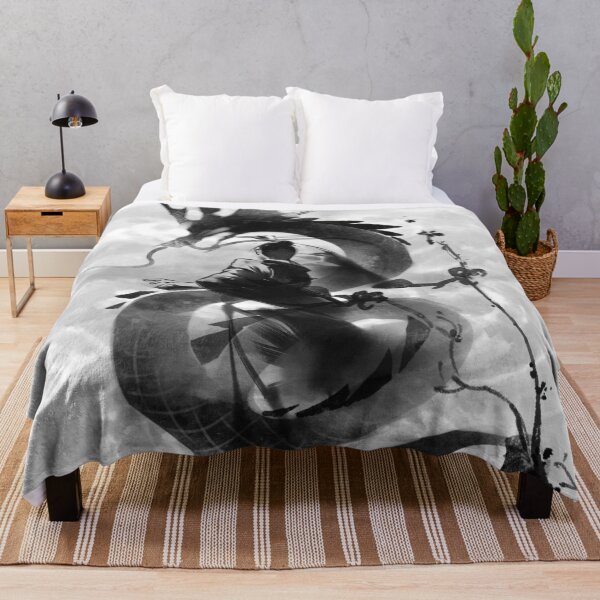 Item preview, Samurai & Spirit Dragon - Sumi-e Ink Art designed and sold by Kanniax.