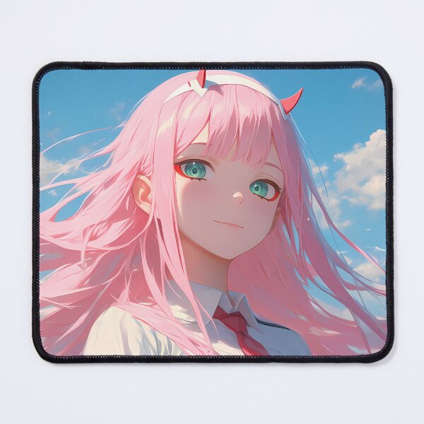 Item preview, Zero Two Darling In The Franxx Pink Hair Blue Sky School Uniform Dreamy designed and sold by SuperTeamCanada.