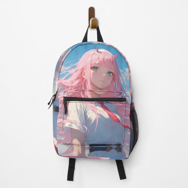 Item preview, Zero Two Darling In The Franxx Pink Hair Blue Sky School Uniform Dreamy designed and sold by SuperTeamCanada.