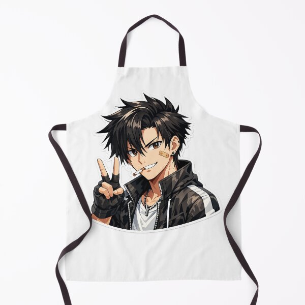 Item preview, Cool Anime Boy Streetwear Sticker - Edgy Rebel Manga Art designed and sold by Sticker Hubs.