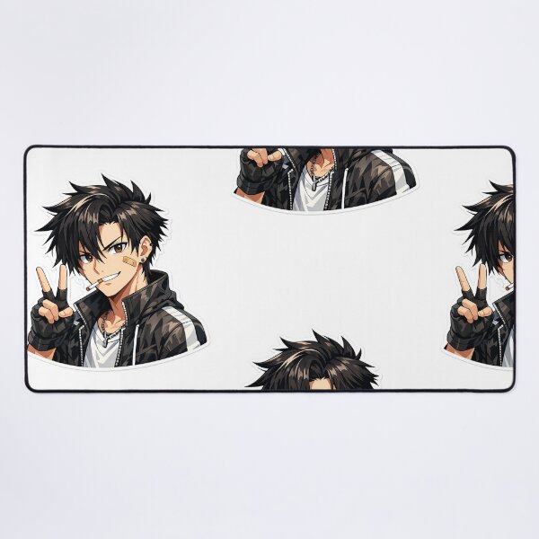 Item preview, Cool Anime Boy Streetwear Sticker - Edgy Rebel Manga Art designed and sold by Sticker Hubs.