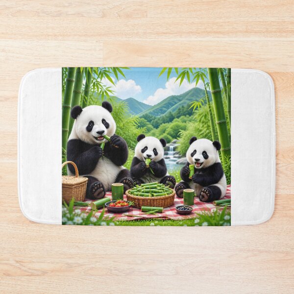 Item preview, panda bears having a snack designed and sold by EdicionesJML.