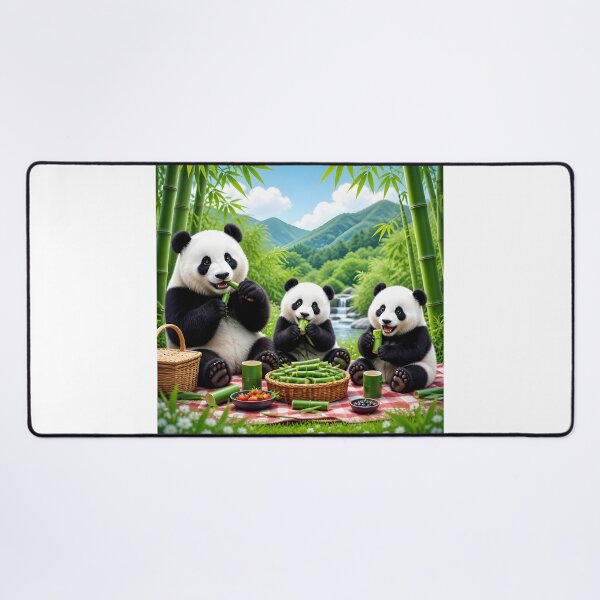 Item preview, panda bears having a snack designed and sold by EdicionesJML.