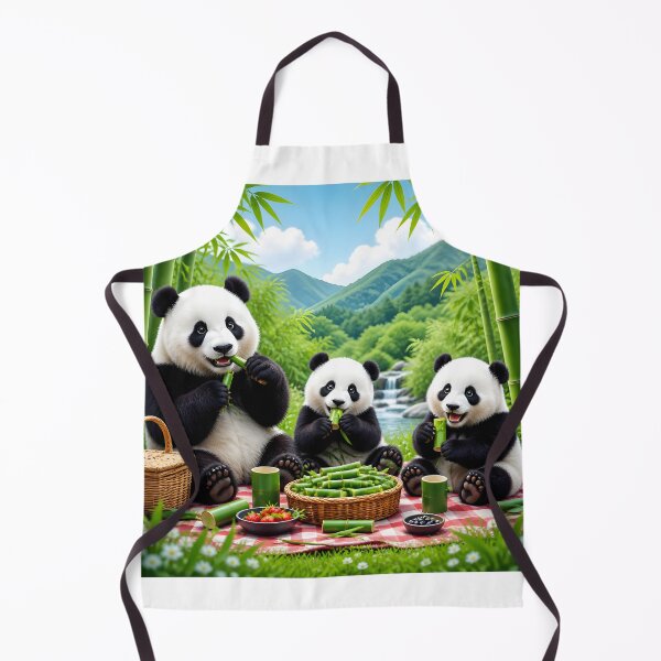 Item preview, panda bears having a snack designed and sold by EdicionesJML.