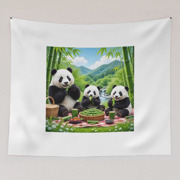 Item preview, panda bears having a snack designed and sold by EdicionesJML.