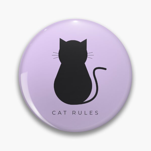 Item preview, Minimalist Cat Rules - Modern Feline Wall Art - Lavender designed and sold by Très Joli Brothers.
