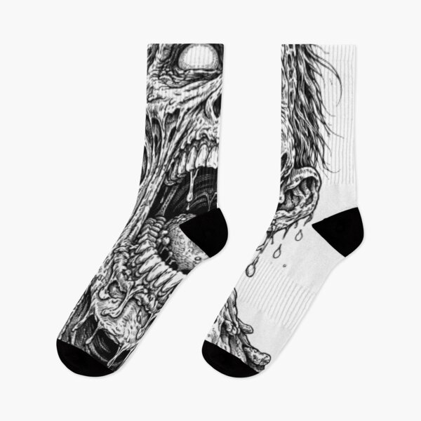 Item preview, Screaming Undead Line Art Zombie designed and sold by ArtificialAce.