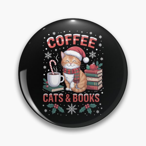 Item preview, Christmas Cute Coffee Cats Books Lover Gift Idea designed and sold by TrinaEspinoza.