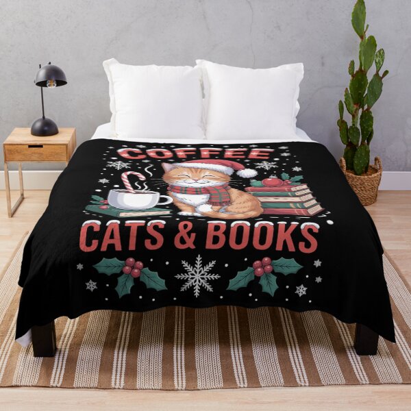 Item preview, Christmas Cute Coffee Cats Books Lover Gift Idea designed and sold by TrinaEspinoza.