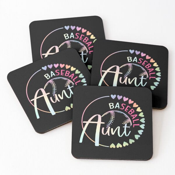 Item preview, Baseball Aunt Pastel Heart Circle Design designed and sold by KIROSALS.