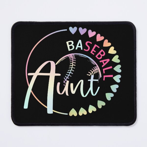 Item preview, Baseball Aunt Pastel Heart Circle Design designed and sold by KIROSALS.