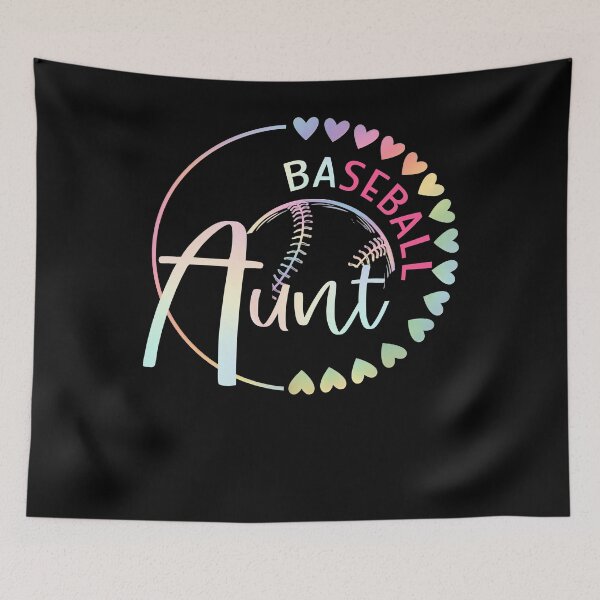 Item preview, Baseball Aunt Pastel Heart Circle Design designed and sold by KIROSALS.