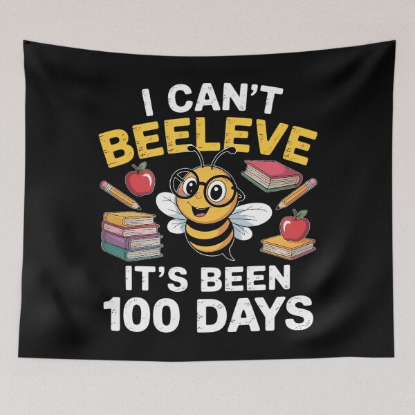 Item preview, 100 Days of School Bee 100th Day Teacher designed and sold by TrinaEspinoza.