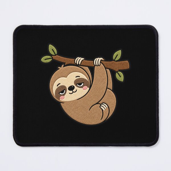 Item preview, Lazy Sloth Kawaii Cute Funny Sleepy Sloth Cartoon Sticker designed and sold by ColorSplash123.