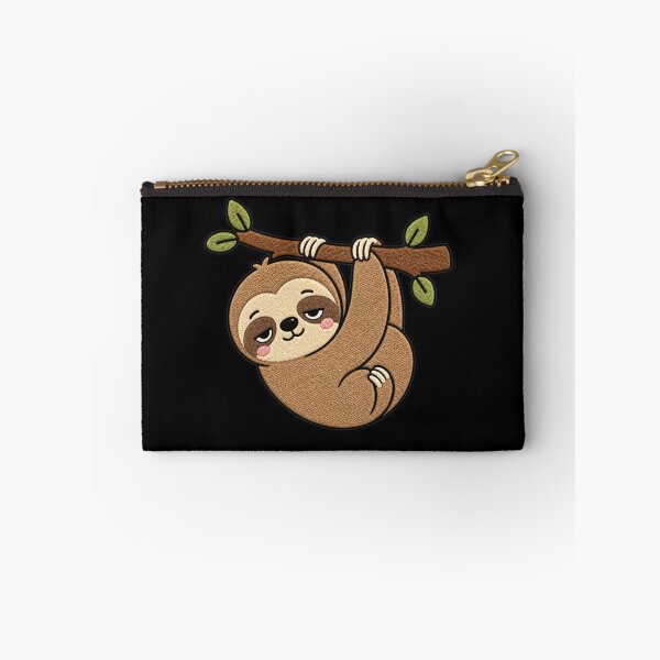 Item preview, Lazy Sloth Kawaii Cute Funny Sleepy Sloth Cartoon Sticker designed and sold by ColorSplash123.