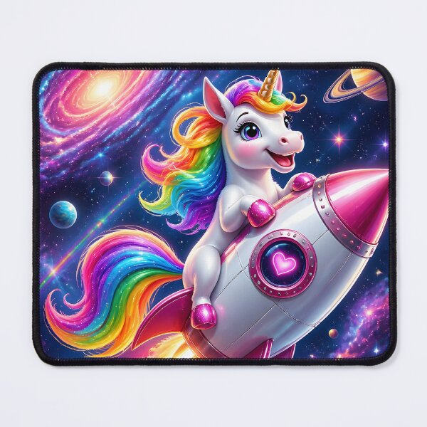 Aperçu de l'œuvre licorne dans l'espace créée et vendue par EdicionesJML.