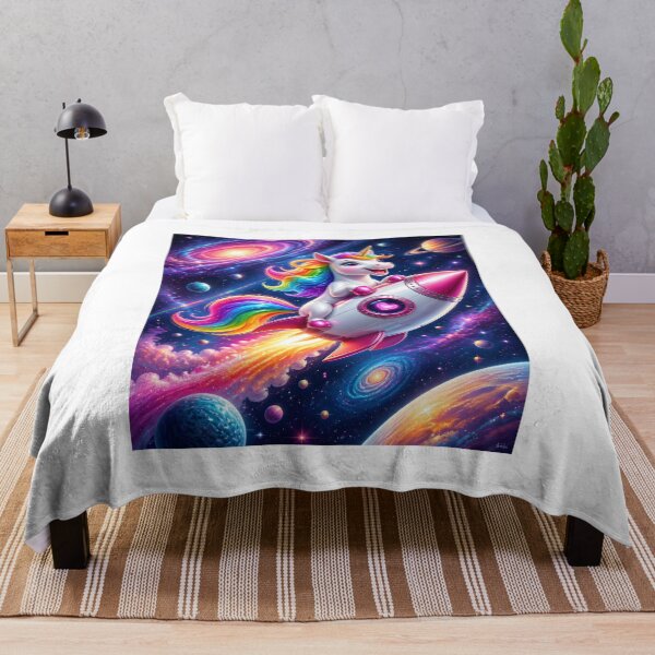 Item preview, unicorn in space designed and sold by EdicionesJML.