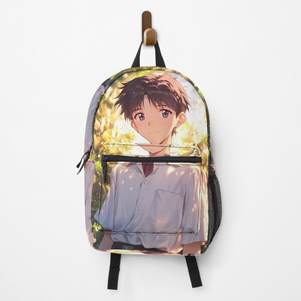 Item preview, Shinji Ikari Neon Genesis Evangelion Golden Hour Warm Light Gentle Smile designed and sold by PMartistStudio.