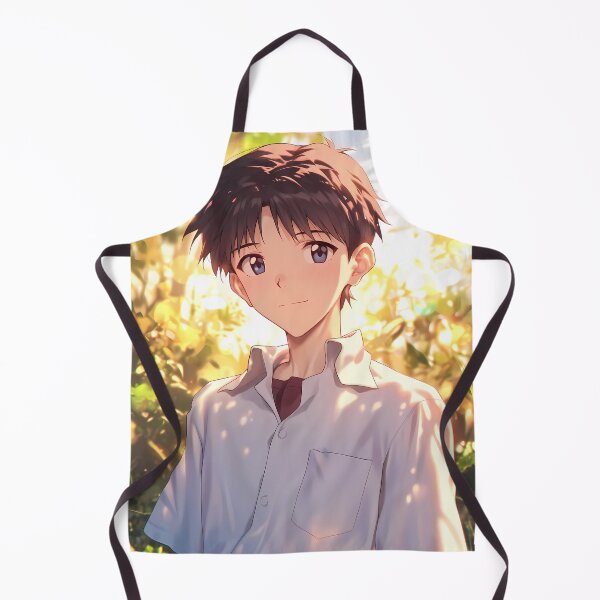 Item preview, Shinji Ikari Neon Genesis Evangelion Golden Hour Warm Light Gentle Smile designed and sold by PMartistStudio.
