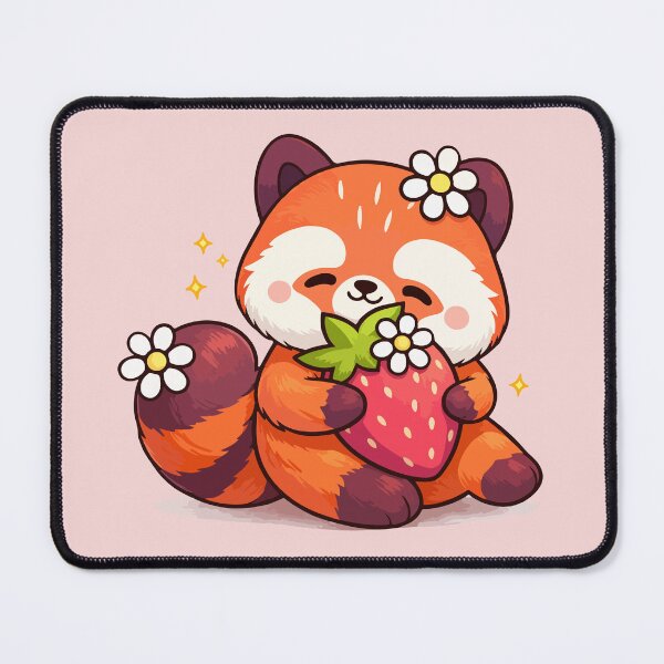 Item preview, Red Panda Strawberry designed and sold by RedpandasMerch.