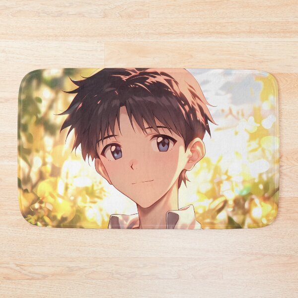 Item preview, Shinji Ikari Neon Genesis Evangelion Golden Hour Warm Light Gentle Smile designed and sold by PMartistStudio.