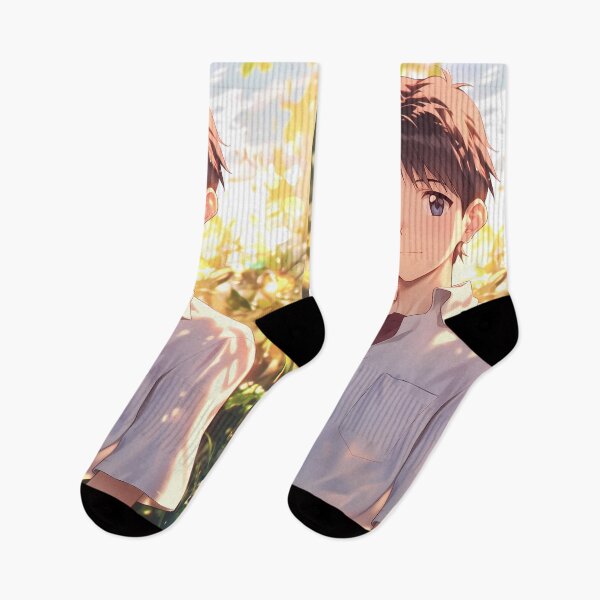 Item preview, Shinji Ikari Neon Genesis Evangelion Golden Hour Warm Light Gentle Smile designed and sold by PMartistStudio.