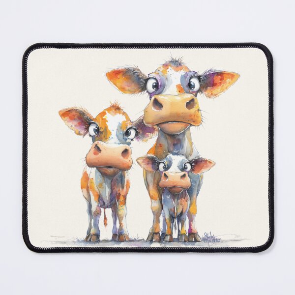 Item preview, JERSEY CoWS PRiNT ' The Jersey Family ' BY SHiRLeY MacARTHuR designed and sold by Shirley MacArthur Art.